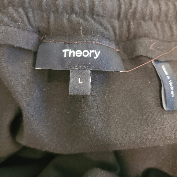 Theory Faux Leather Pull on Redwood Brown Mini Skirt - Picture 5 of 5